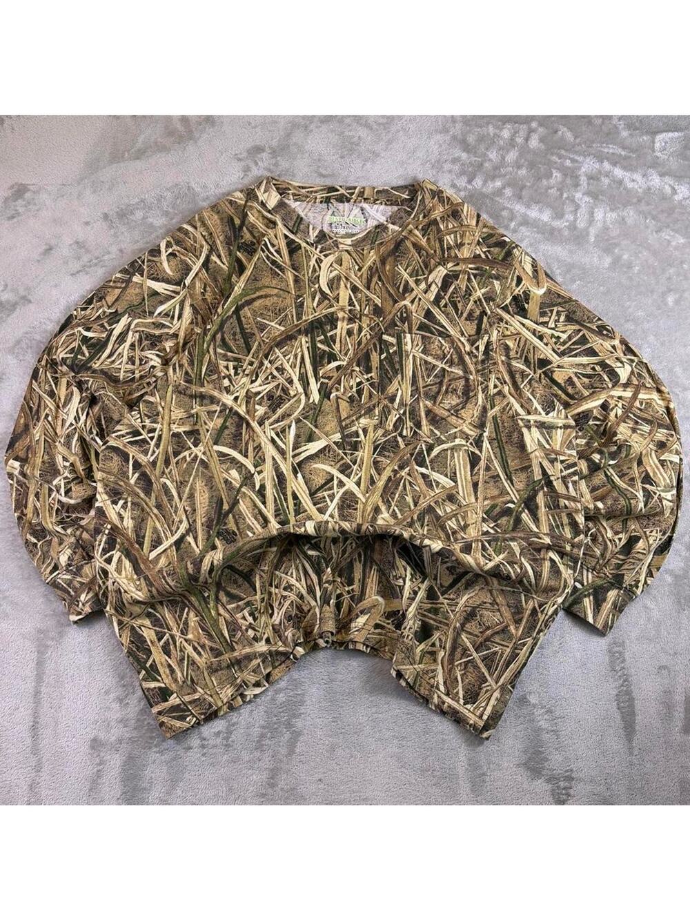 Rustic Ridge Realtree Style Camo Long Sleeve Shirt Men’s L Hunting